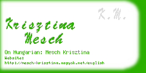 krisztina mesch business card